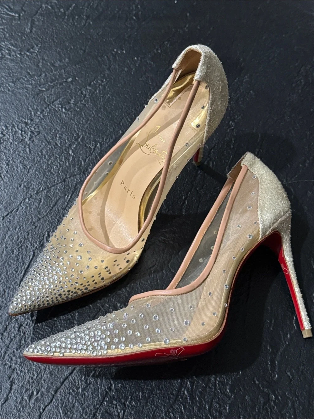 Christian Louboutin Follies Strass 100 pumps